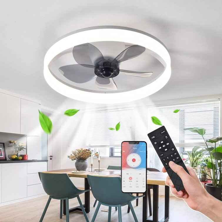 LED Dimmable Petal Ceiling Light – Modern Flush Mount Lamp With Remote Control, White Acrylic And Metal Fixture For Living Room, Bedroom, Dining Room Kids Room - View #8